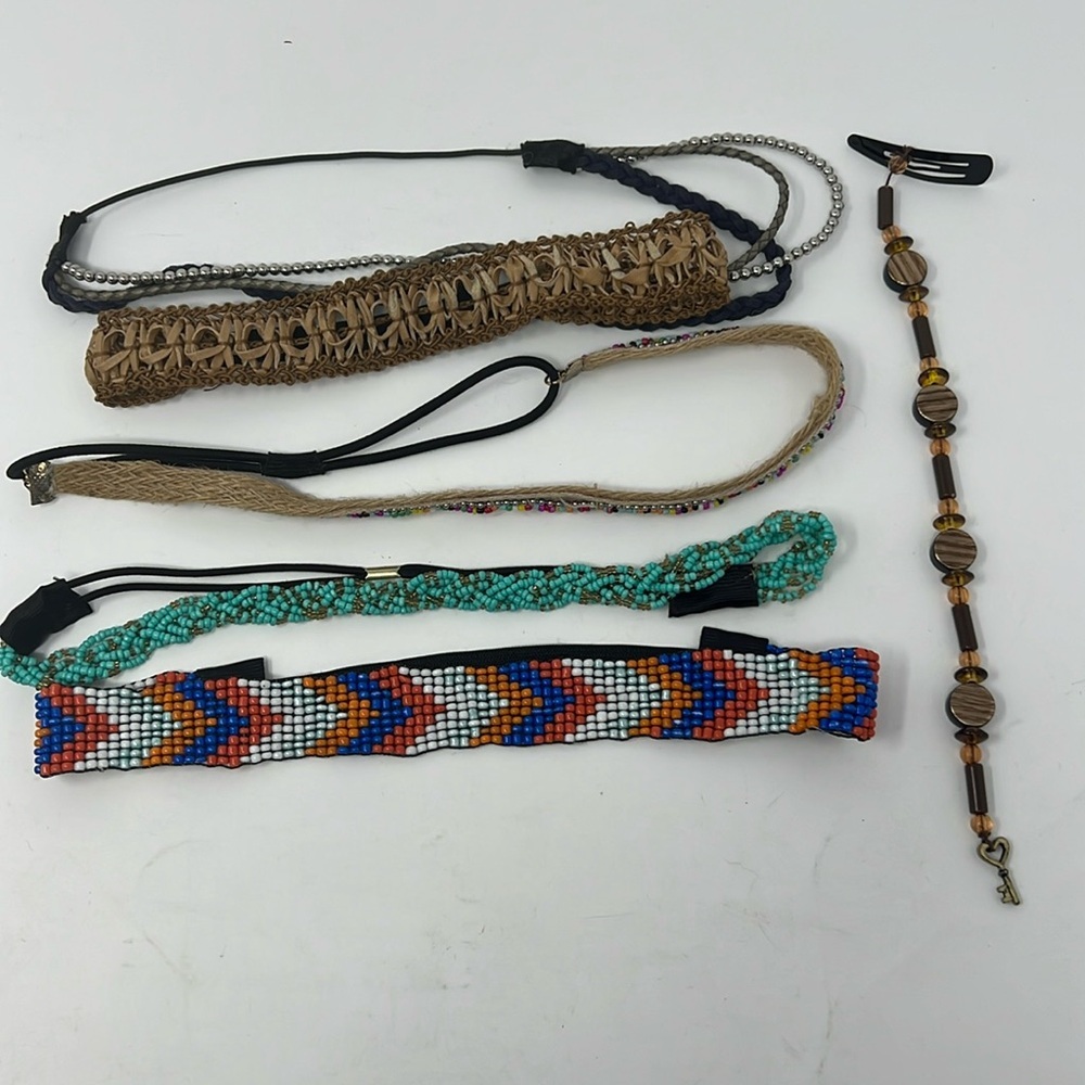 Hair bundle hair bands hair accessories Stretch bands hair clip boho native